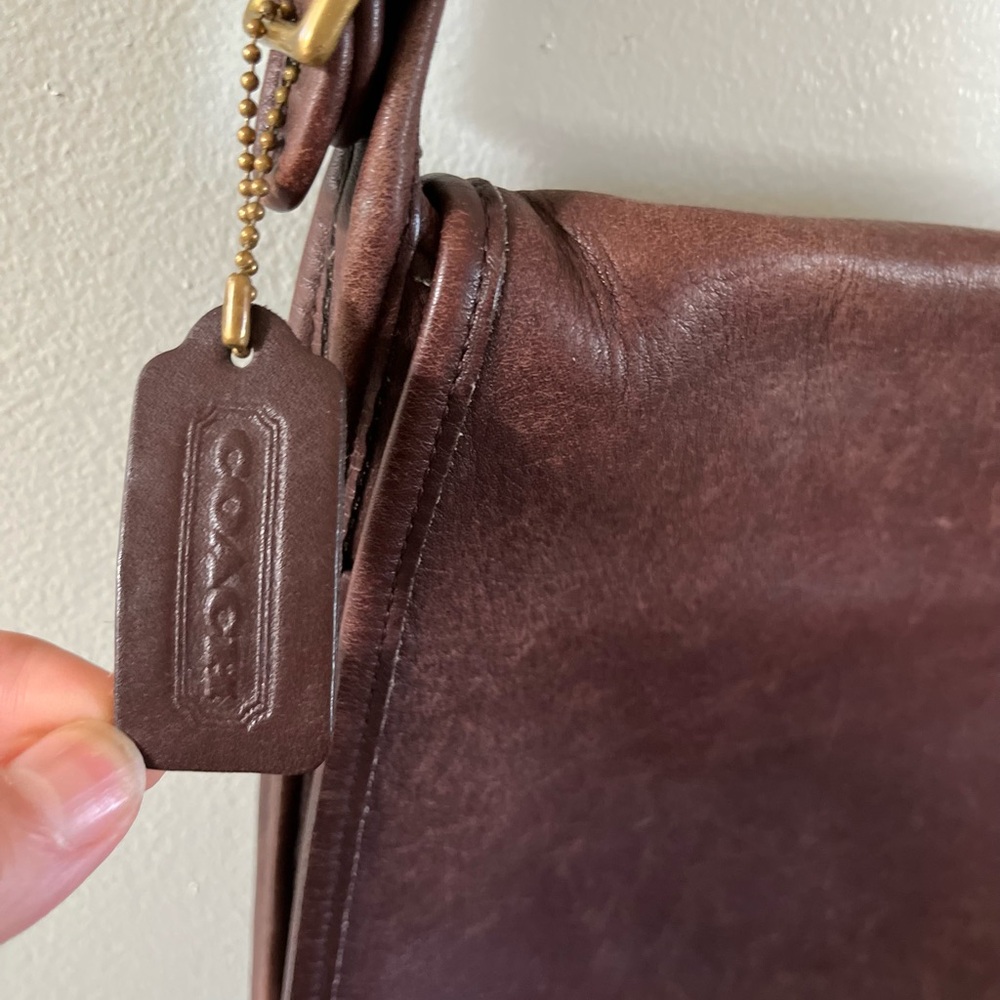 COACH Vintage Leather Legacy Studio Flap Crossbody Made in United States